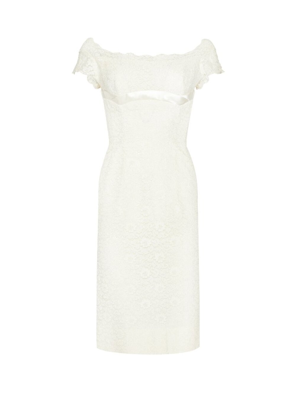 Vintage 50s Emma Domb Lace Midi Dress